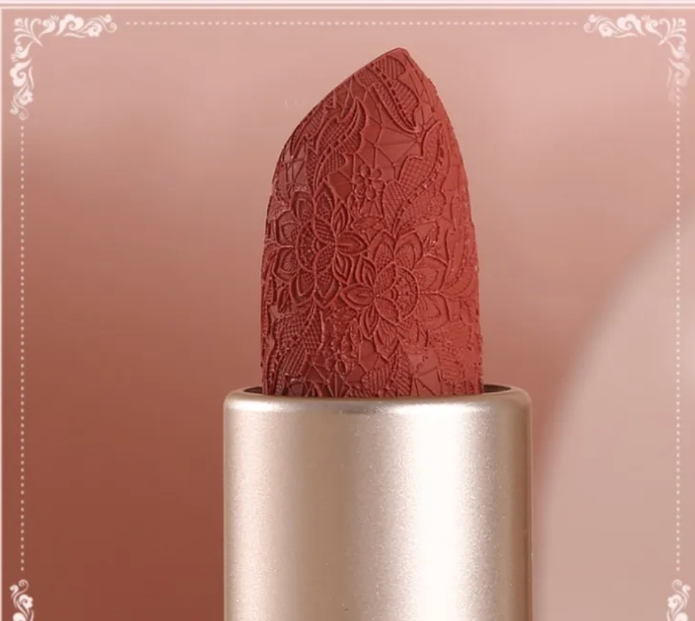 Lace Embossed Antique Matte Lipstick - Shade 13