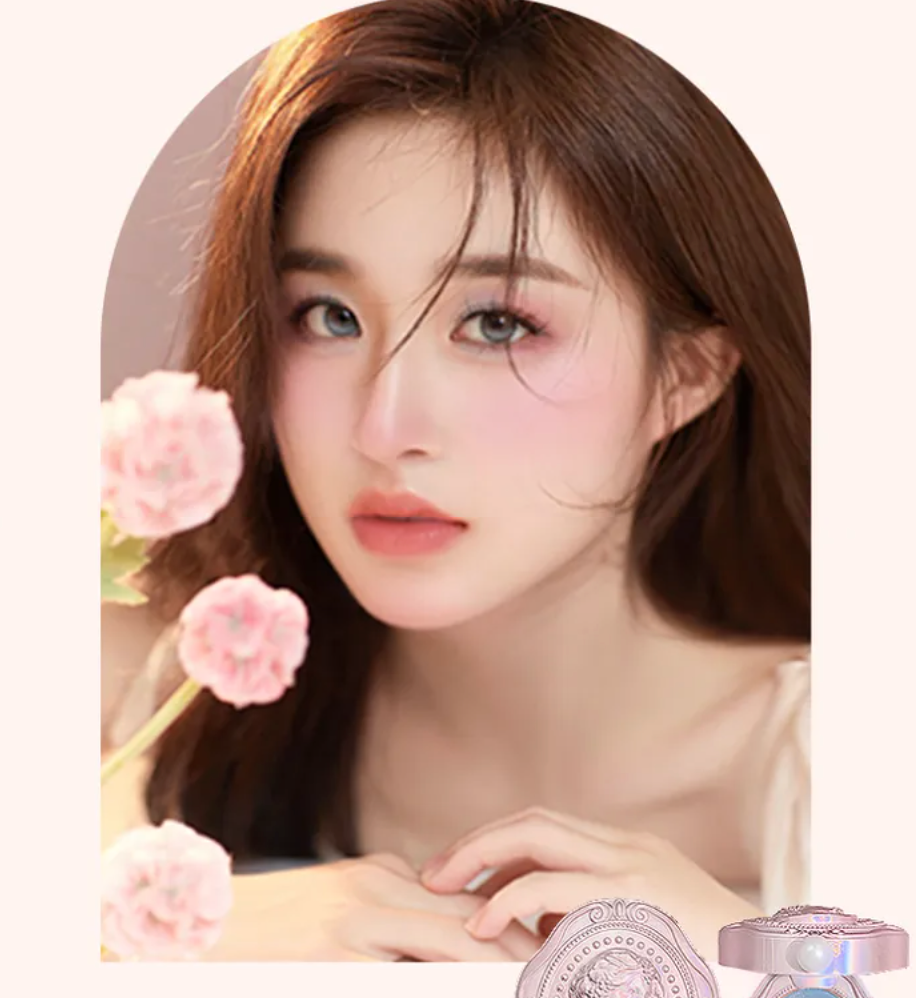 Oil Painting Gradient Blusher - "Smoke pink"