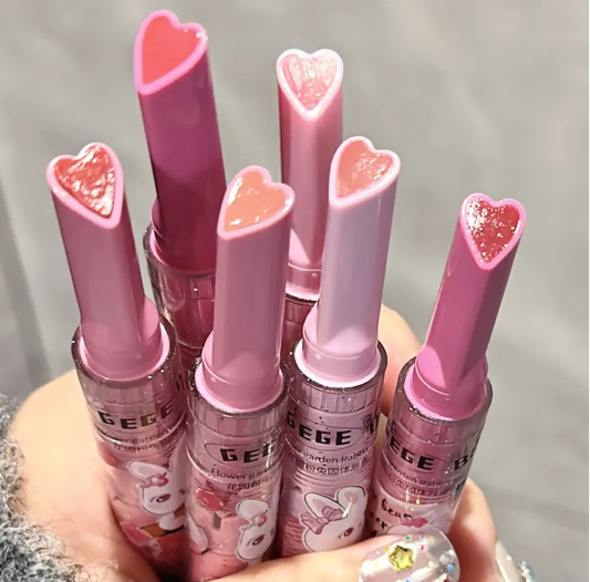 GeGe Bear, Heart Shaped Lip Gloss - Shade 3